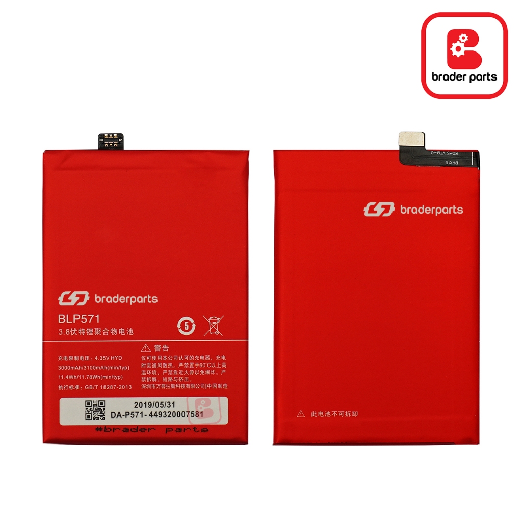 Batteria di ricambio ad alta potenza per Oneplus One 1 A0001 BLP571 | Originale GLK-Technologies Battery | Accu | Batteria da 3000 mAh | Kit di attrezzi