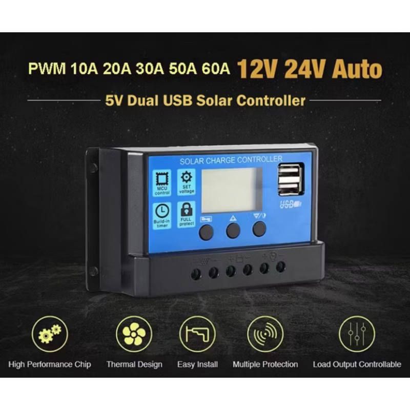 Jual Solar Charge Controller LCD LED Display 12V 24V / SCC / Panel ...