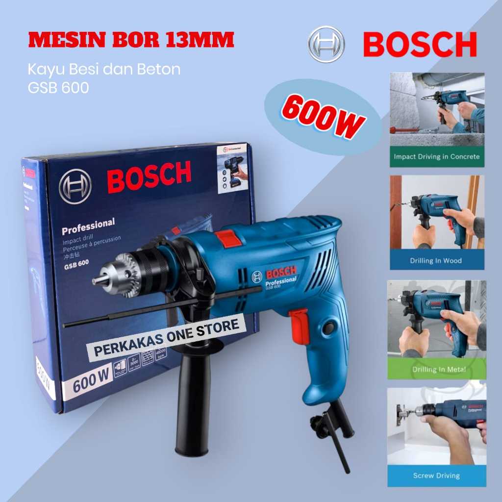Jual BOSCH Mesin Bor 13mm Mesin Bor Impact Drill Listrik Bor beton Bor ...