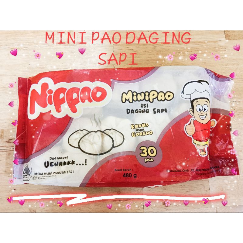 Jual MINI PAO ISI 30PC NIPPAO RASA COKELAT/ STRAWBERRY/BLUEBERRY/DAGING ...