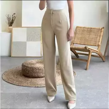 Celana Cozie Premium Bahan Kenit Japan Line Celana Panjang Kulot Cozie