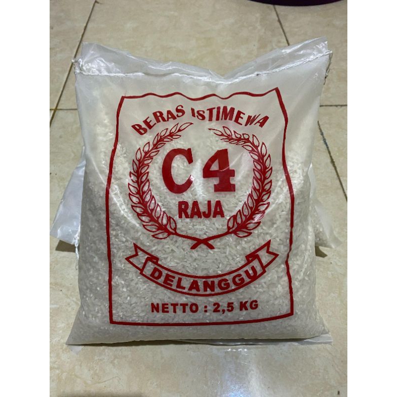 Jual Beras c4 raja pulen kemasan 2,5 kg | Shopee Indonesia