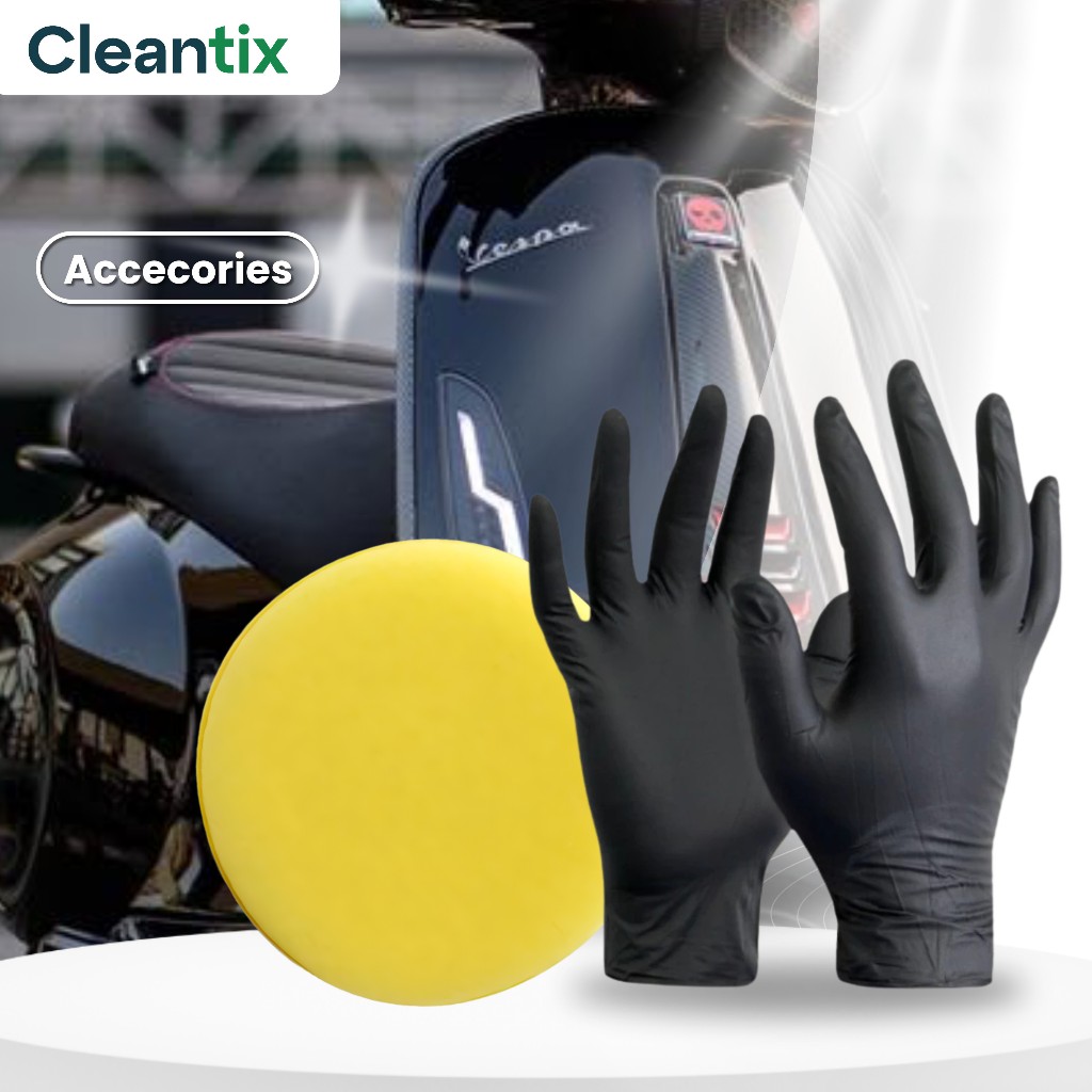 Jual Cleantix Spon dan Hand Gloves Sarung Tangan Food Grade Tebal ...