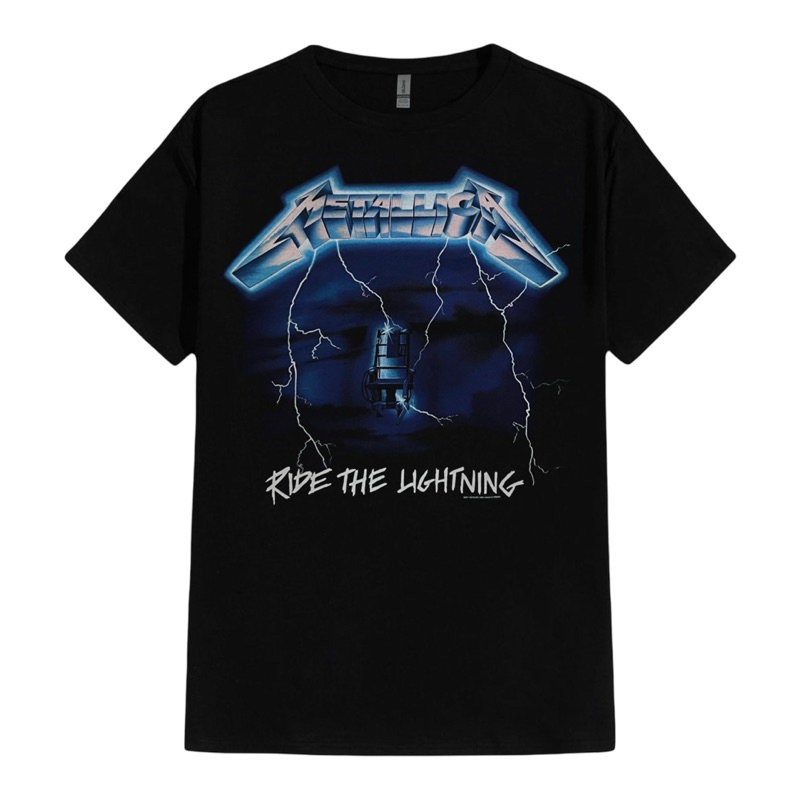 Jual T-SHIRT / KAOS BAND OFFICIAL METALLICA - RIDE THE LIGHTNING TRACKS ...
