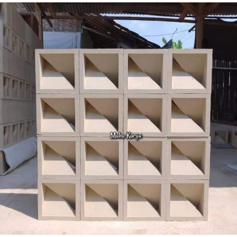 Jual Roster beton minimalis lubang angin partisi anti tampias | Shopee ...
