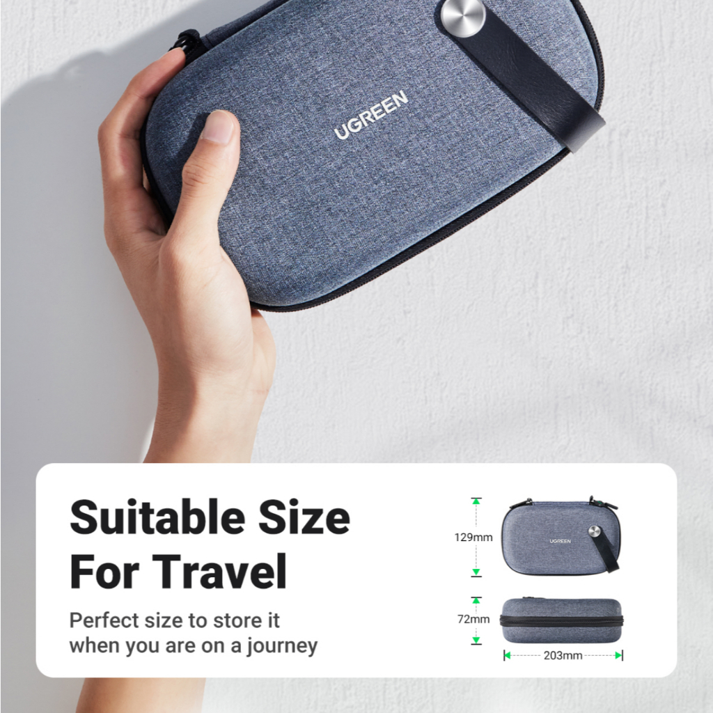 Jual UGREEN Pouch Bag Hardcase Charger Kabel Headset OTG Flashdisk ...