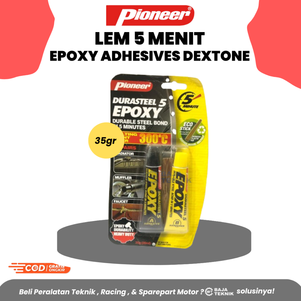 Jual LEM BESI TAHAN PANAS 300C DURASTEEL EPOXY 5 MENIT | LEM MESIN ...
