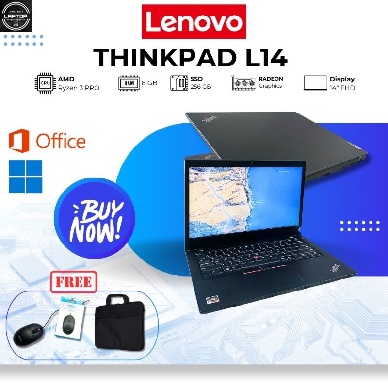 Jual LAPTOP BUILD UP LENOVO THINKPAD L14 AMD RYZEN 3 PRO | Shopee Indonesia
