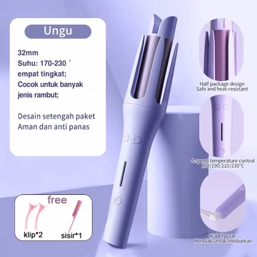 MANGO MAN Hair Curly Styler 28mm Catokan Curly Otomatis Ceramics Curly Catokan Keriting Keramik