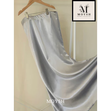 MOYSH Rok Slip Satin Mermaid Silk Skirt Baju Perempuan Lembut Maxi Soft High Quality Modis