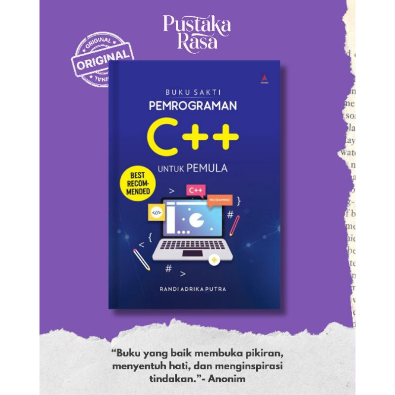 Jual PUSTAKA RASA - Buku Sakti Pemrograman C++ Untuk Pemula AH | Shopee ...