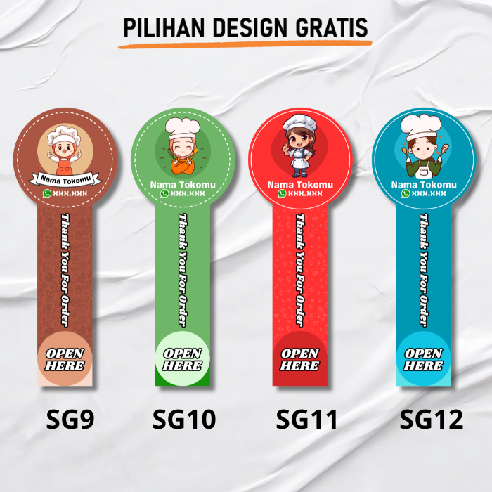 Jual STIKER SEGEL / STIKER / STICKER / STIKER SEGEL MAKANAN / STIKER ...