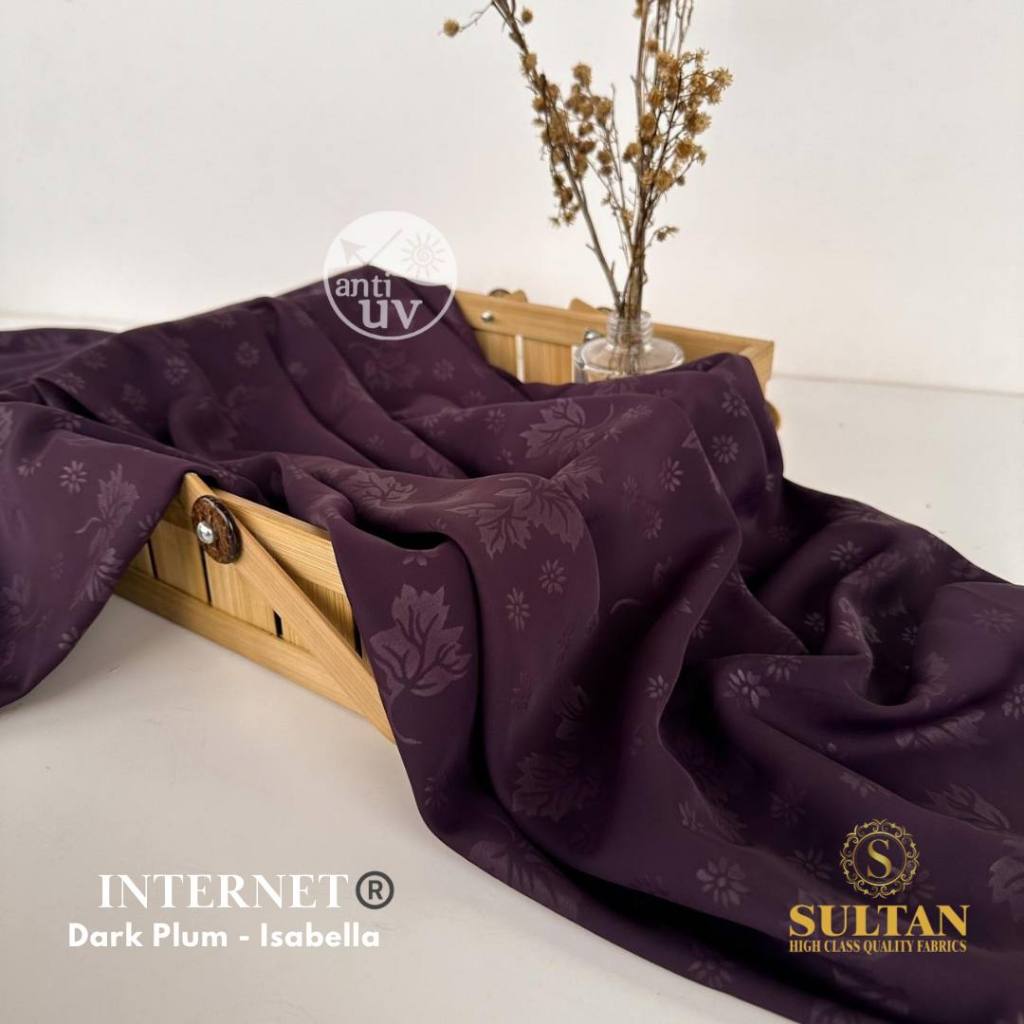 Jual KAIN INTERNET ANTI UV SULTAN EMBOSS ISABELA 50 CM | Shopee Indonesia