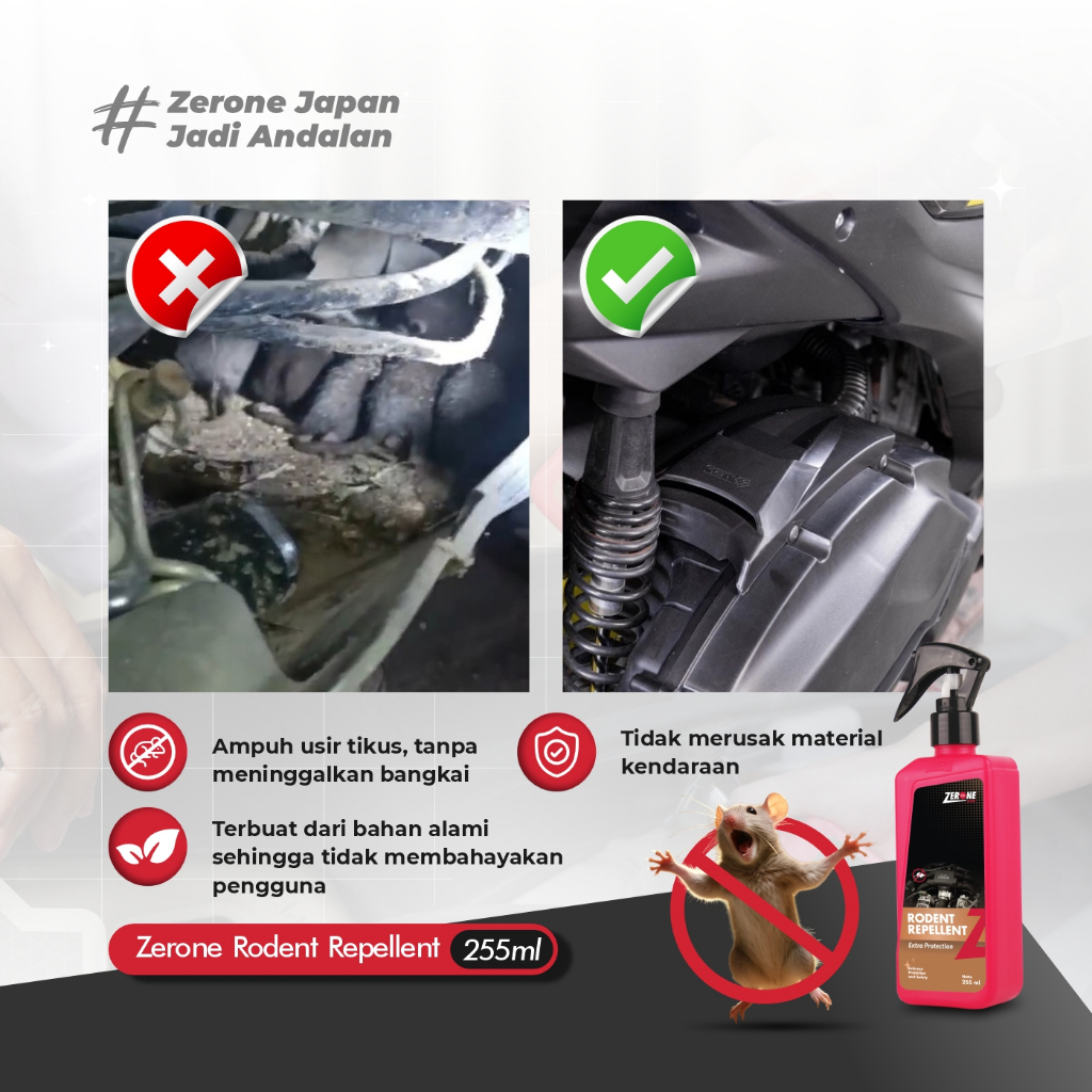 Jual Rodent Repellent Zerone Obat Pengusir Anti Tikus Alami di Kap ...