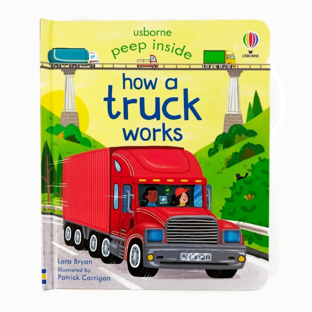 Jual ORIGINAL Usborne Peep Inside How a Truck Works - Leon Books ...