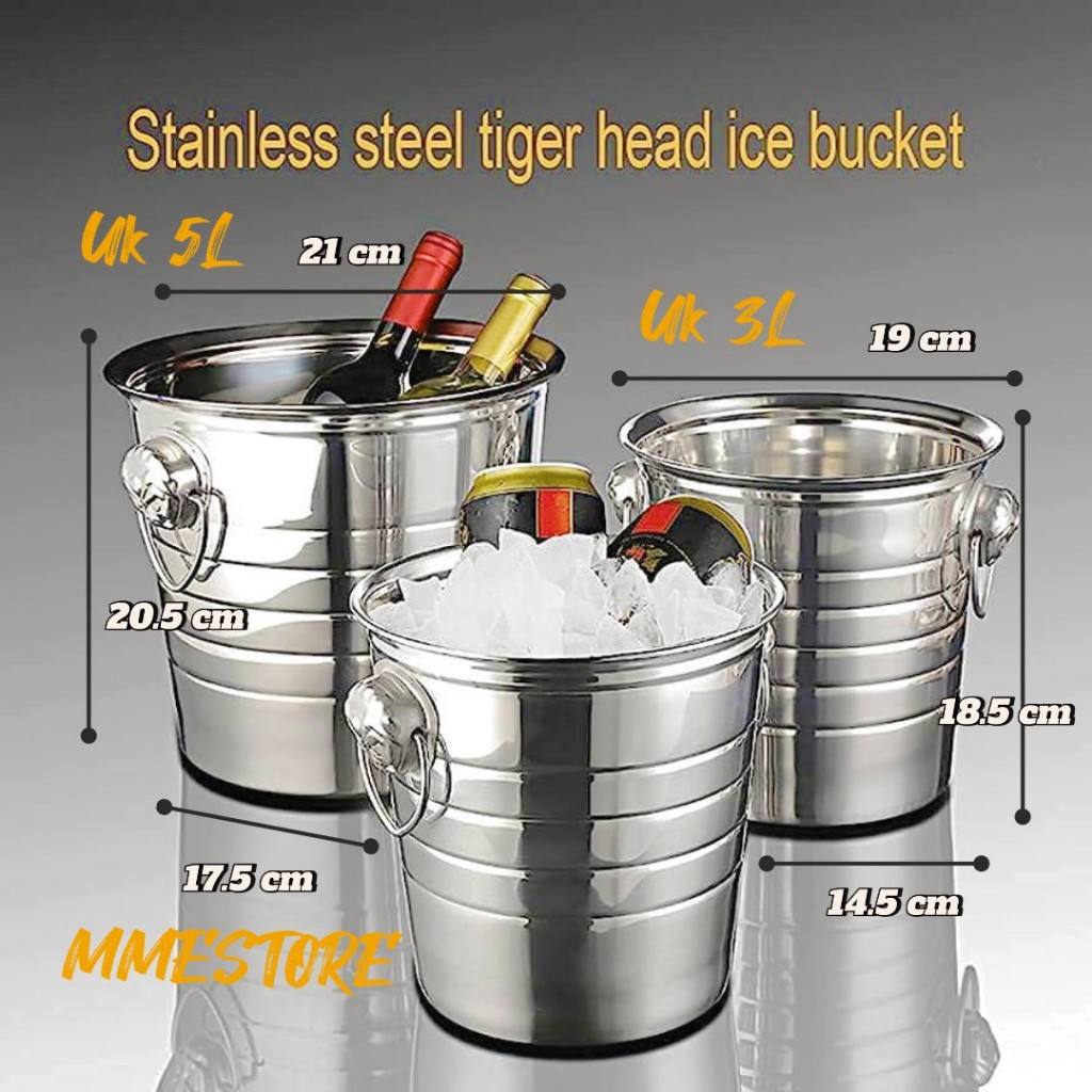 Jual Subron Ice Bucket Stainless / Ember Es Batu Tempat Minuman 1 ...