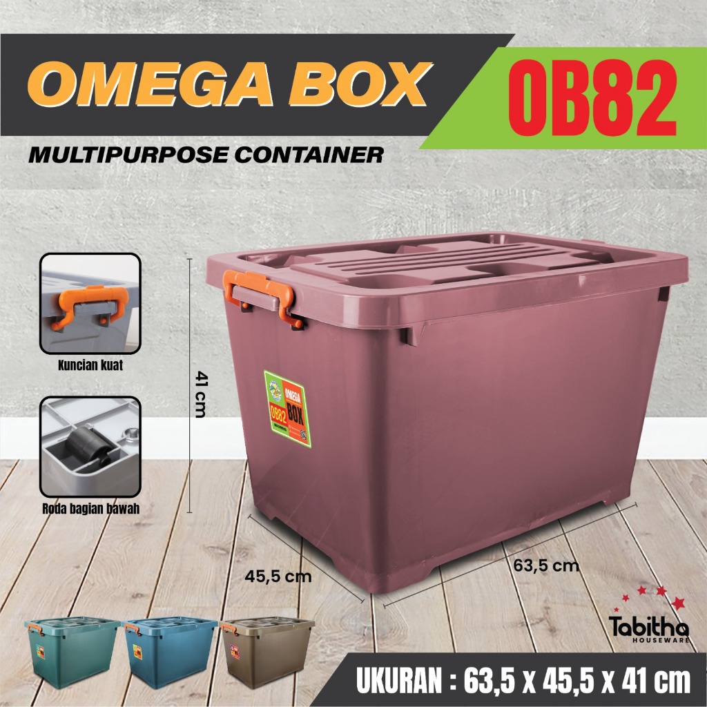 Jual CONTAINER BOX RODA SERBAGUNA OMEGA BOX TABITHA | Shopee Indonesia