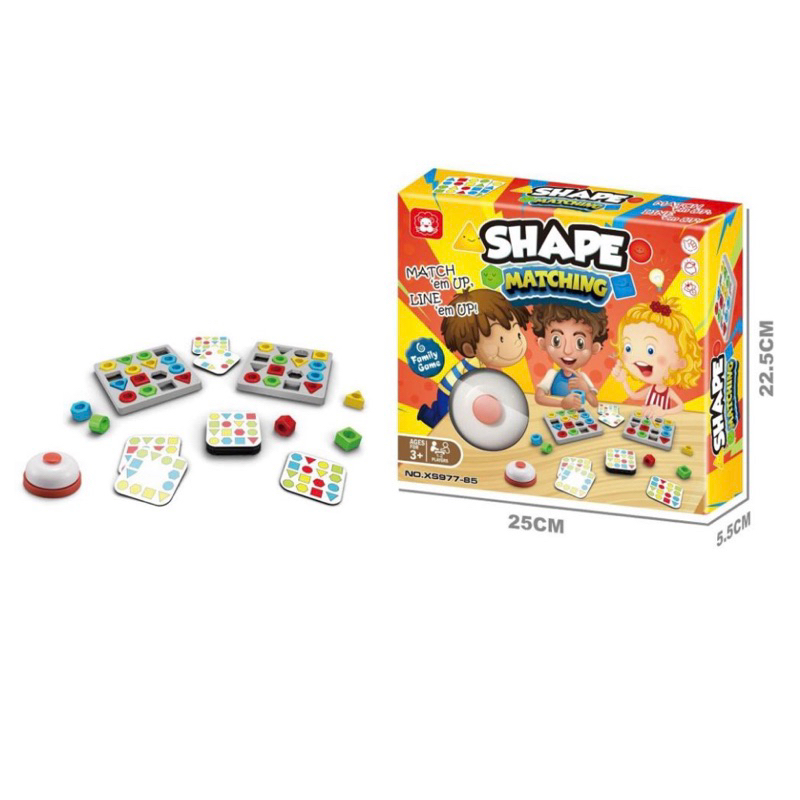 Jual WTBS Mainan Edukatif Anak Shape Matching Game | Cocok Warna + Bel ...
