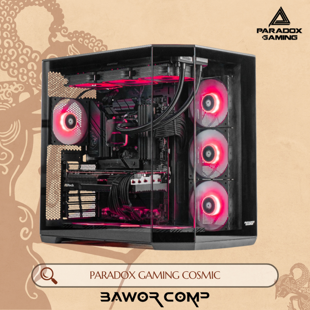Jual Paradox Gaming Cosmic Free 1 Fan ARGB | Case Gaming ATX Support ...