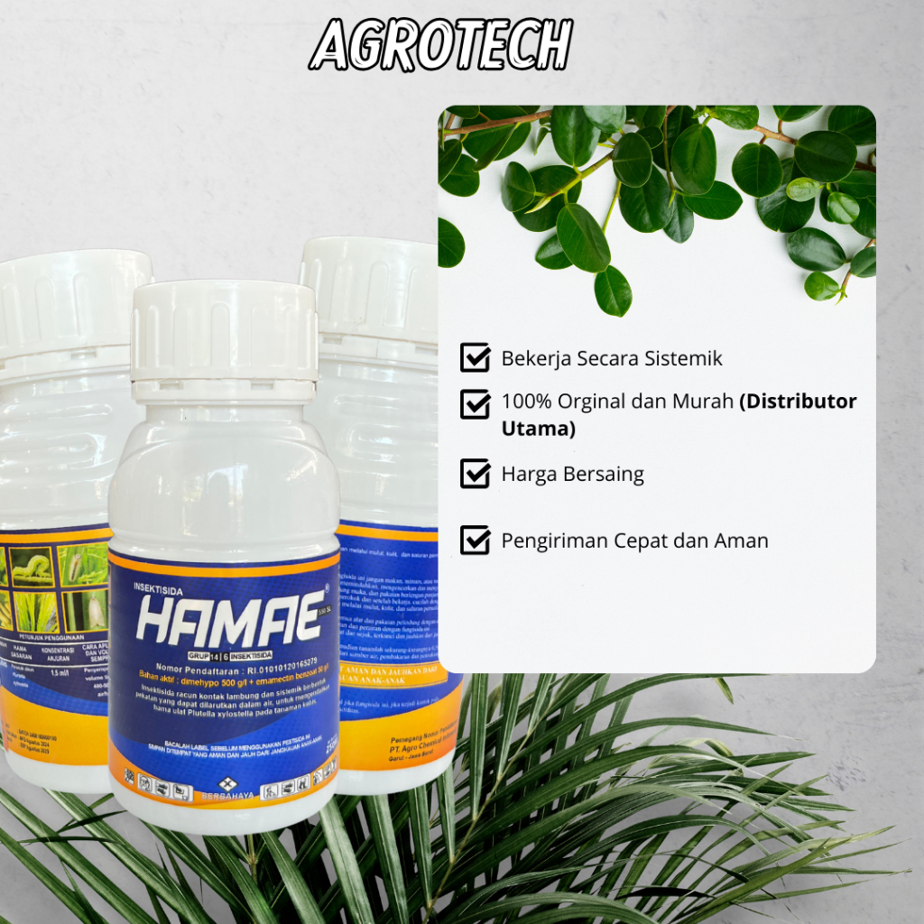 Jual HAMAE 550SL 250ml Insektisida Sistemik Mengatasi Segala Hama Ulat ...