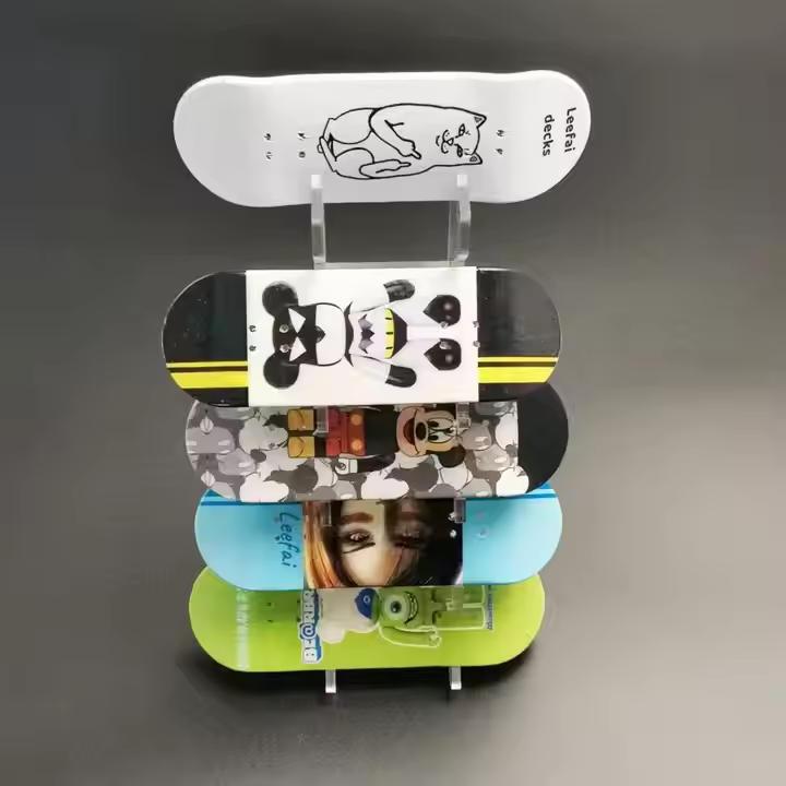 Jual Acrylic Fingerboard Holder Display Standing Rak Skateboard Jari ...