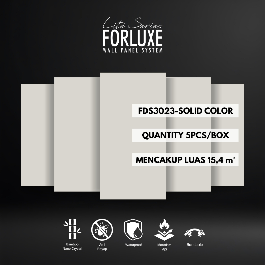 Jual Forluxe Lite Series - Panel Dinding Motif Solid FDS3023 ...