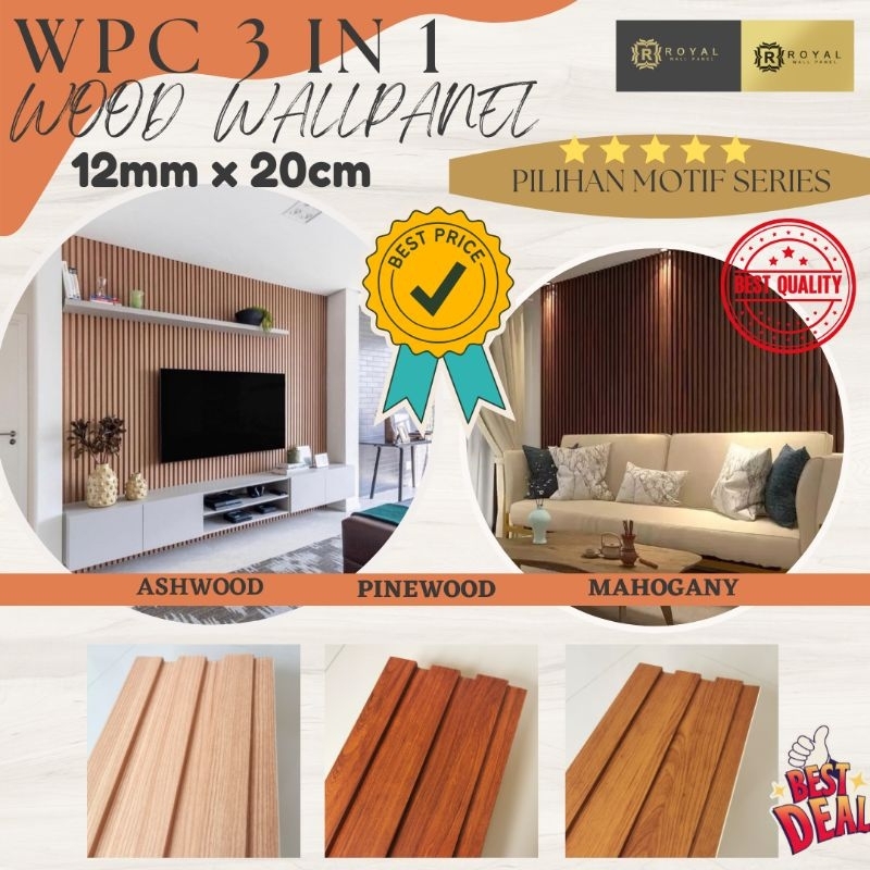 Jual PROMO WPC Wood Panel FLUTED Large Wallpanel by Royal Wallpanel ...