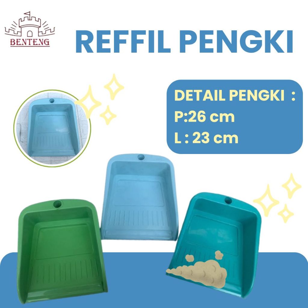 Jual PENGKI - Refill Isi Ulang Pengki Plastik Tanpa Gagang Serokan ...