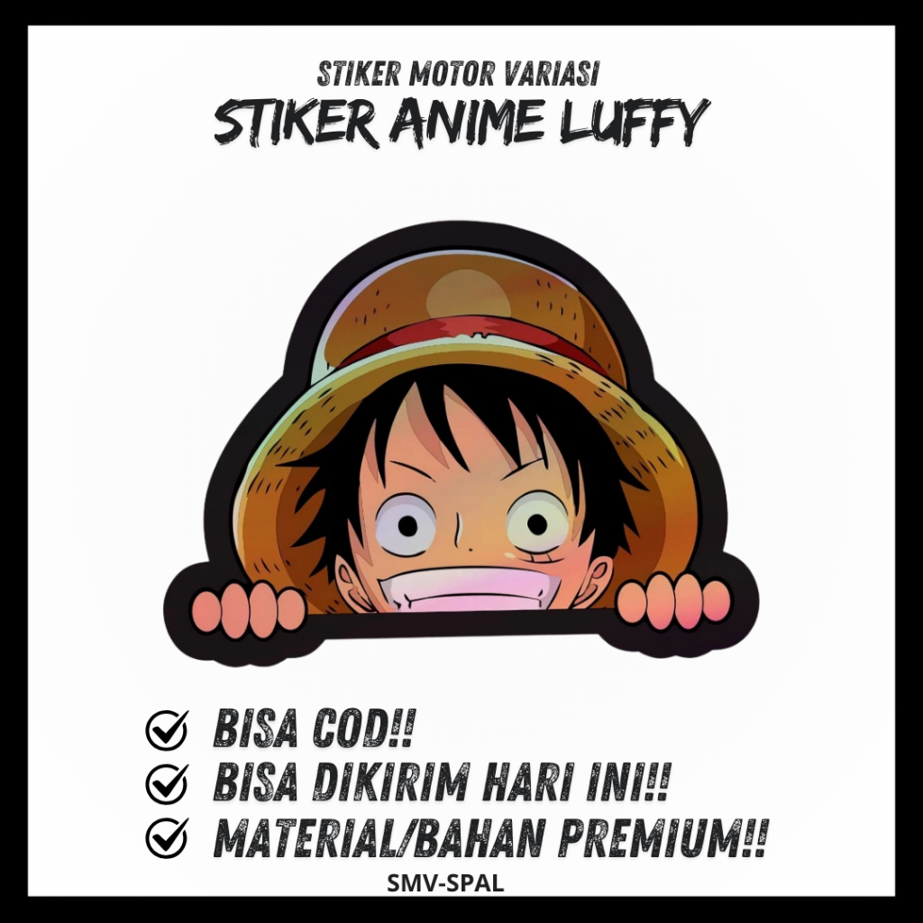 Jual STIKER ANIME LUFFY ONE PIECE STICKER MONKEY D LUFFY STIKER LAPTOP ...