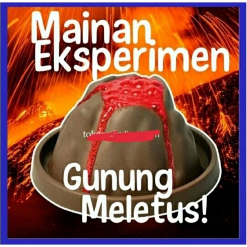 Jual Mainan anak edukasi mainan eksperimen gunung merapi meletus lava ...