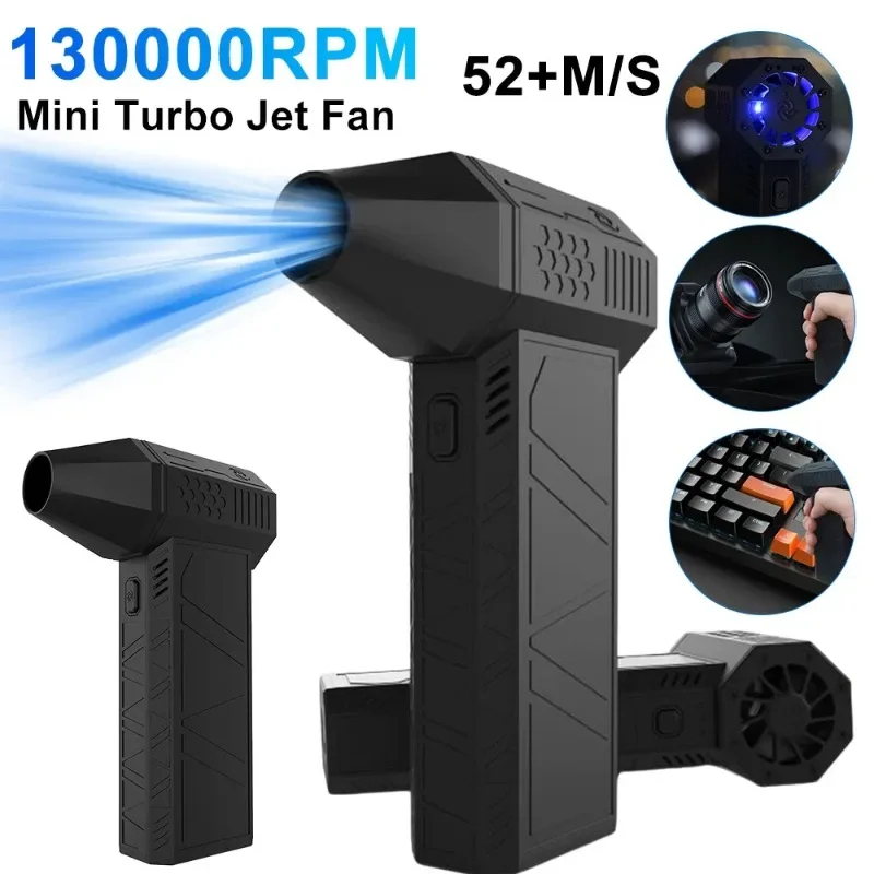 Jual 【COD】Mini Turbo Jet Fan Turbo Violent Fan 52+M/S High Speed Duct ...