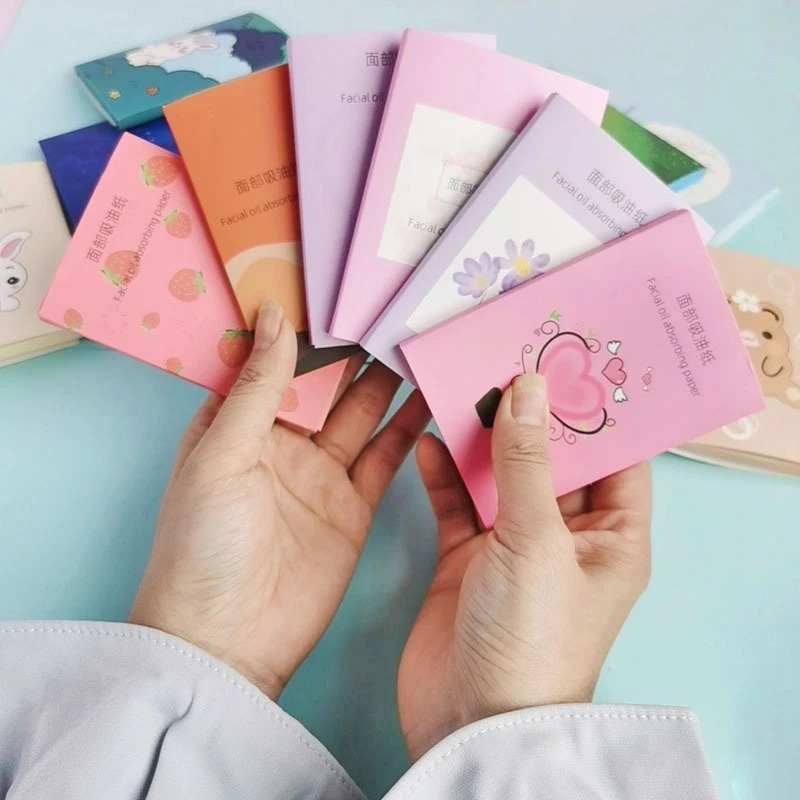 Kertas Menyerap Minyak Wajah 50 Pcs / Kertas Linen Tissue Penyerap Minyak Wajah isi 50Pcs / Kertas Minyak Muka