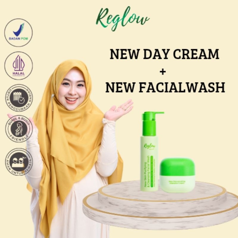 Jual Reglow New Intensive Cream & New Reglow Facial Wash | Shopee Indonesia