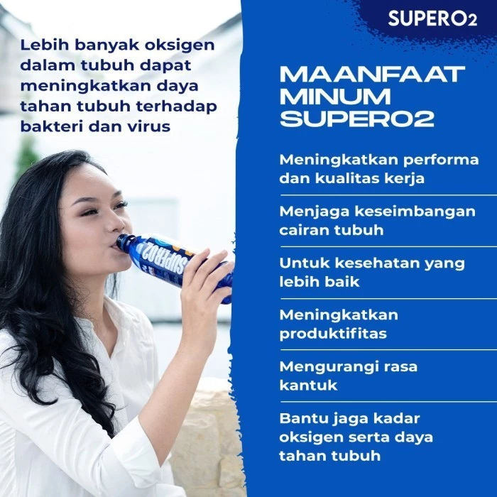 Jual SuperO2 Air Oksigen 600ml 1 karton (24pcs) | Shopee Indonesia