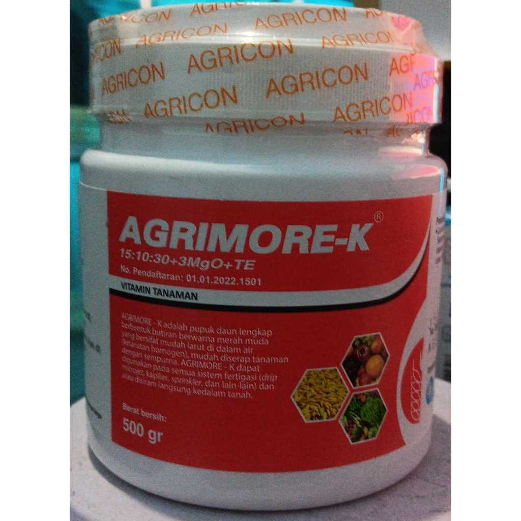 Jual PUPUK AGRIMORE-K 15:10:30+3MGO+TE ISI 500 GRAM | Shopee Indonesia