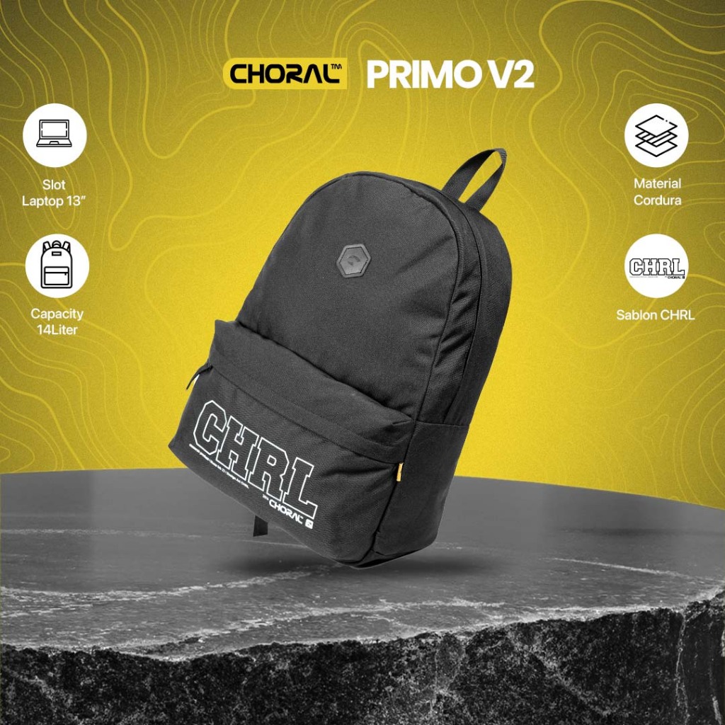 Jual Choral Primo V2 Backpack | Ransel | Tas Sekolah | Tas Pria Wanita ...
