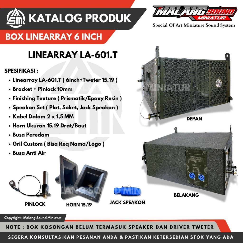Jual Box Sound Linearray 6 inch ( LA-601.T ) | Shopee Indonesia