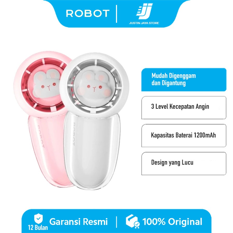 Jual ROBOT RT-BF21 Kipas Portable Fan 1200mAh Mini Fan Kipas Angin Mini ...