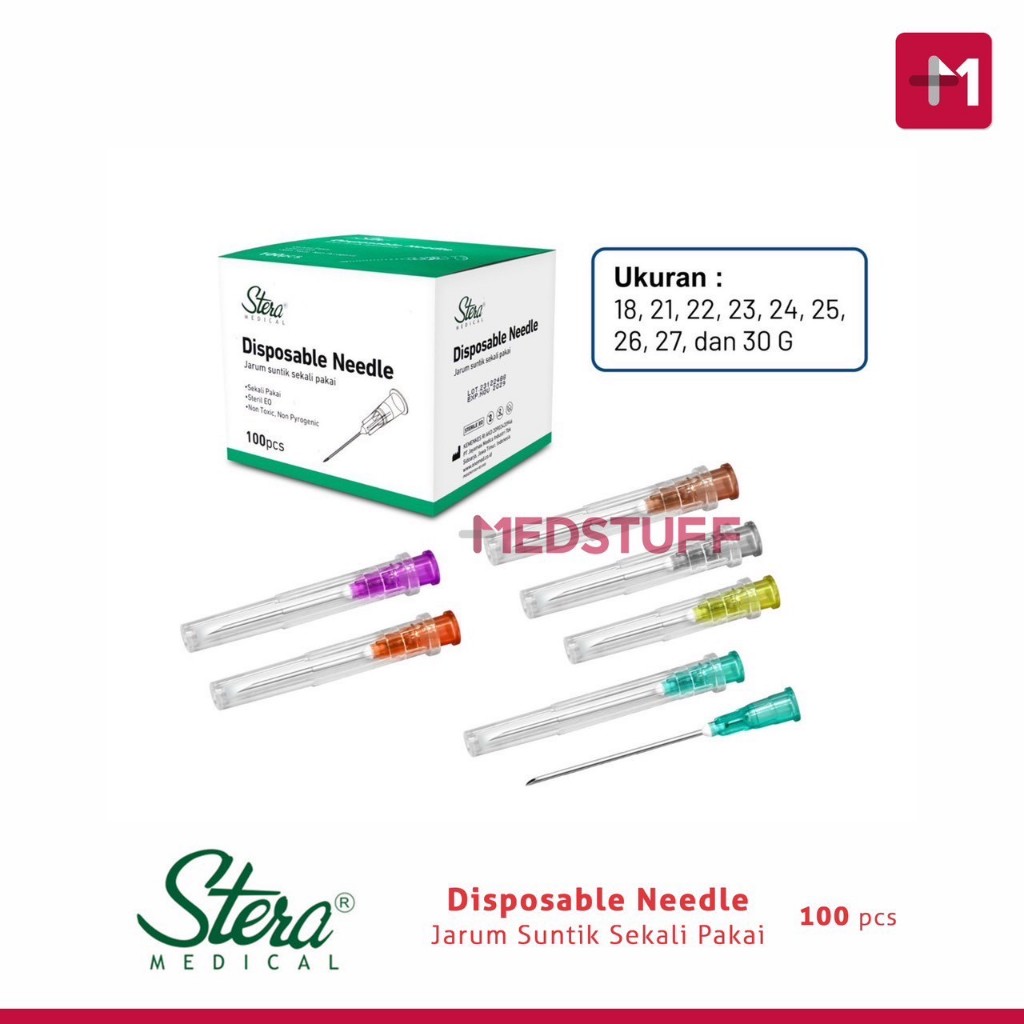 Jual Jarum Stera Needle Stera Disposable Needle Stera Jarum Disposable ...