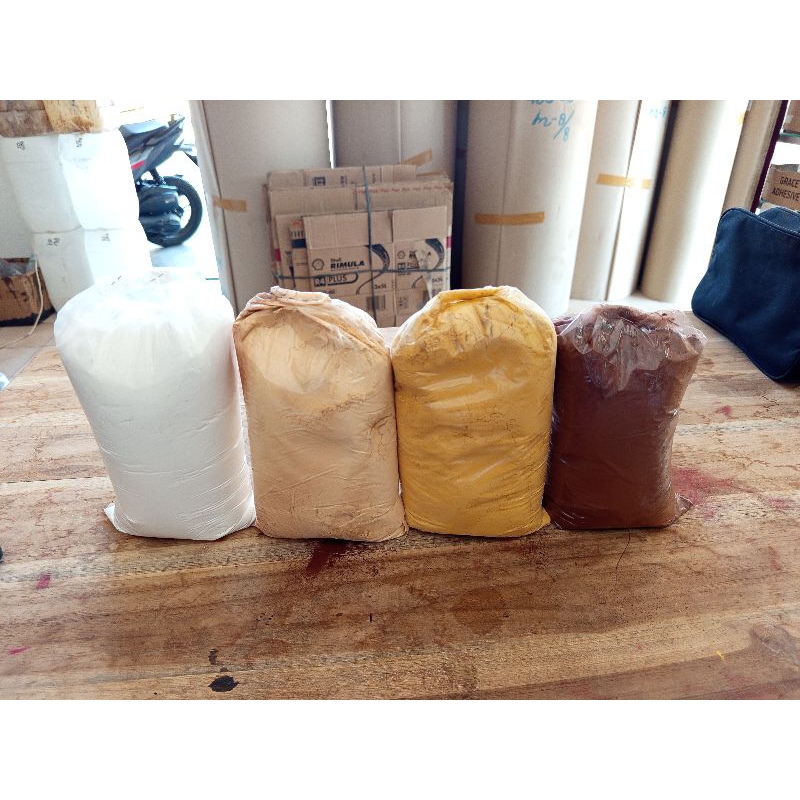 Jual Oker Dempul Kayu JATI | PUTIH | KUNYIT | MERAH 500 Gram | Shopee ...