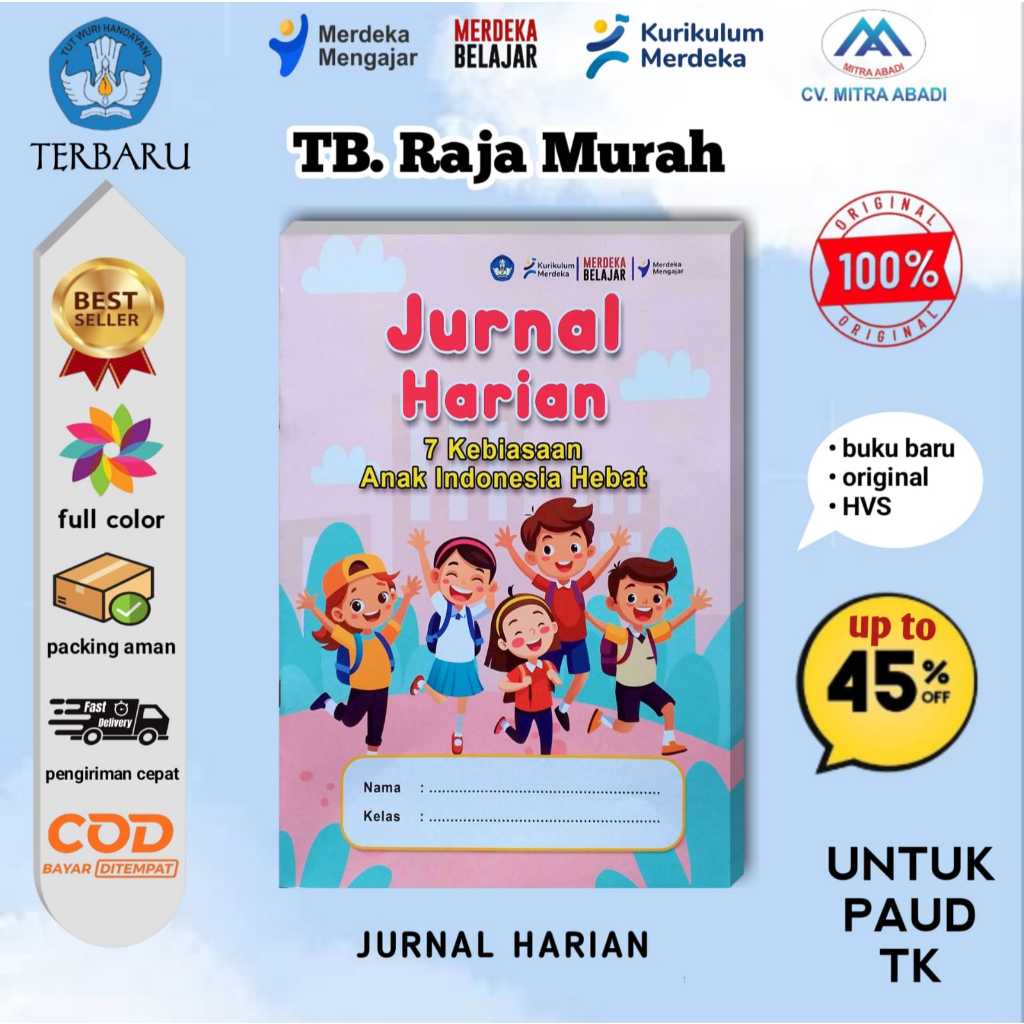 Jual Buku Siswa JURNAL HARIAN (MA) PAUD/TK - Kurikulum Merdeka - Mitra ...