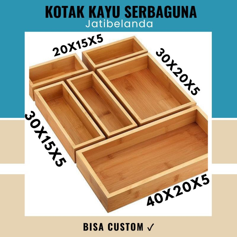 Jual KOTAK KAYU BOX KAYU BERBAGAI MACAM UKURAN BISA CUSTOM | Shopee ...