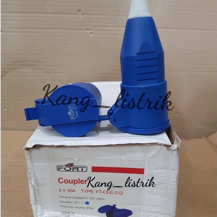 Jual KI3 Industrial Socket Fort CEE212 2P X 16A IP44 | Shopee Indonesia