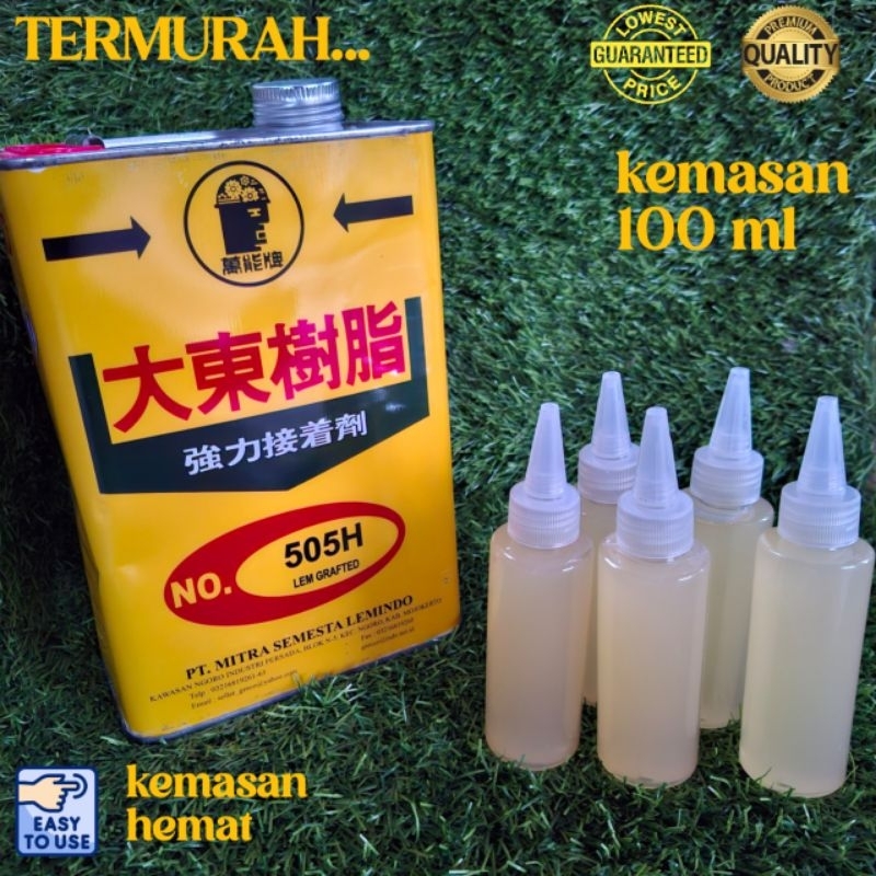 Jual Lem sepatu greco 505H lem terpal lem layangan lem ecer botolan