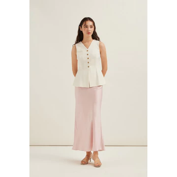 Mine Rok Satin Silk Premium Rok Duyung Satin Maxi Skirt