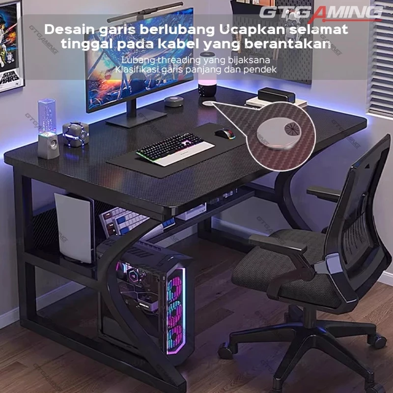 Foto 3 GTGAMING Meja Komputer Meja Gaming Minimalis Modern Meja Laptop Meja Belajar Meja kantor | 011