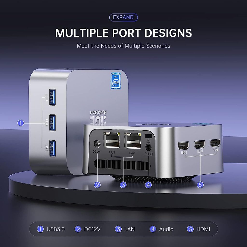 Jual ACEMAGICIAN Mini PC T8 Plus Intel N100 12th Gen 4 Cores 4