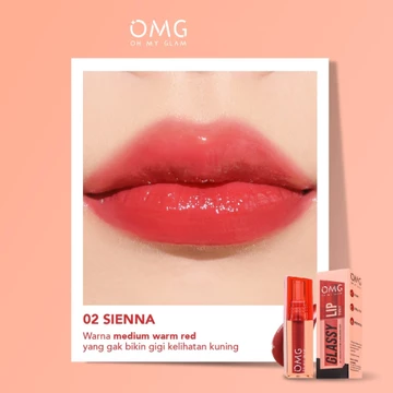 AS OMG OH MY GLAM Glassy Lip Tint LipTint Warna Intense BPOM