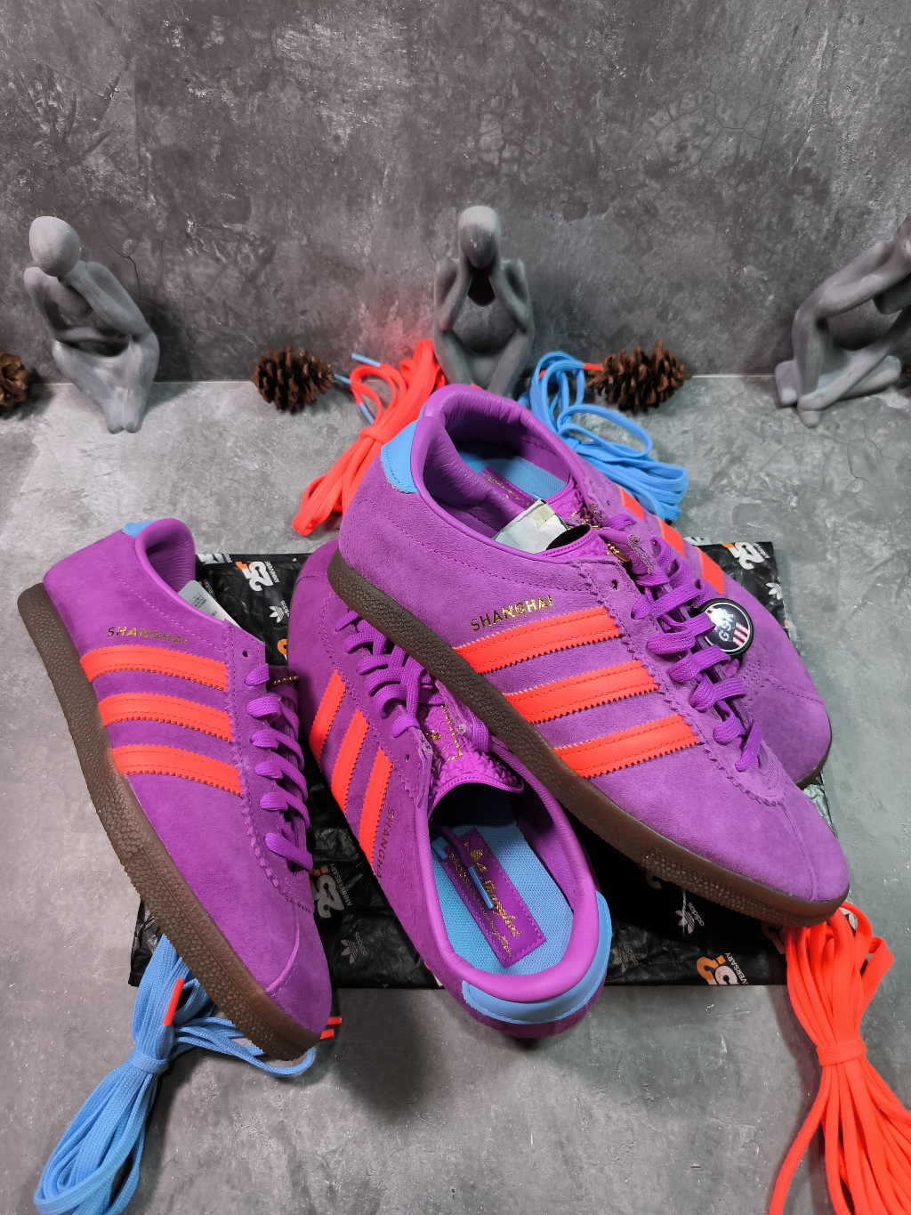 Adidas Shanghai City Series Purple Burst Semi Blue Burst Gum JS1372