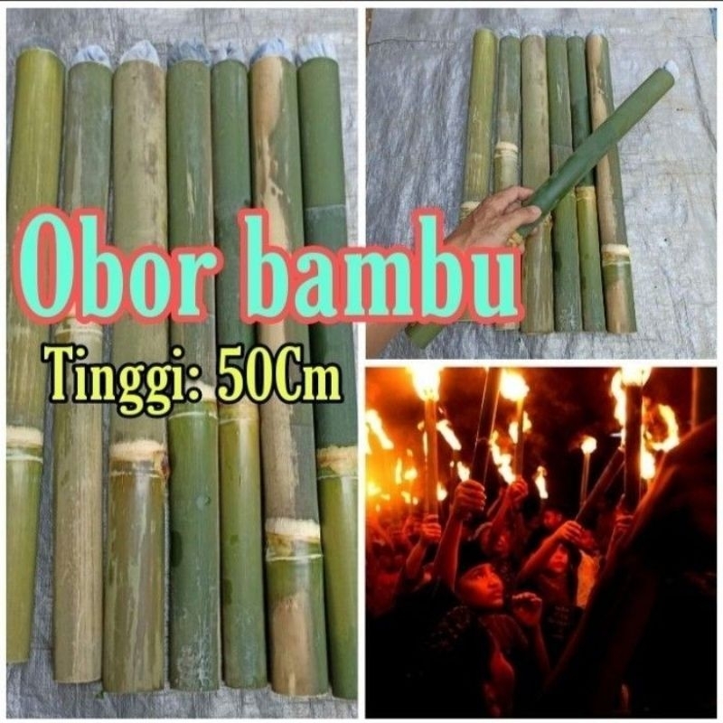 Jual Obor Bambu ukuran 50 cm siap pakai | Shopee Indonesia